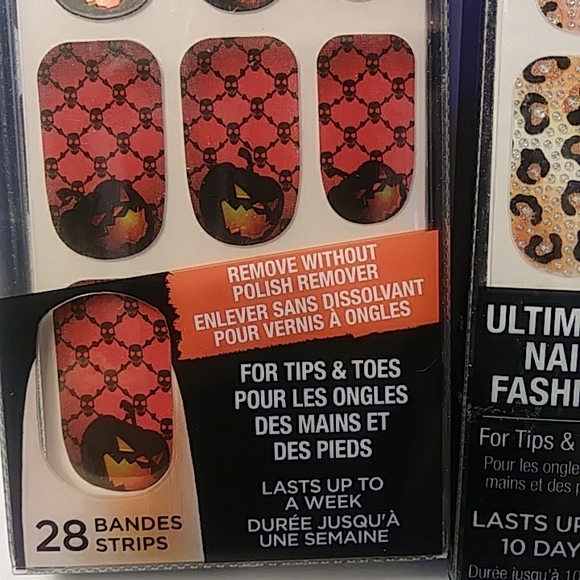 Kiss Nail Dress FASHION THAT STICKS for Tips & Toes Strips -  3 packs /$14 new! - Picture 5 of 6